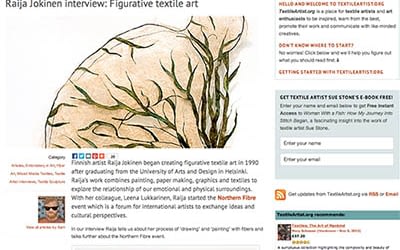 An interview in www.textileartist.org